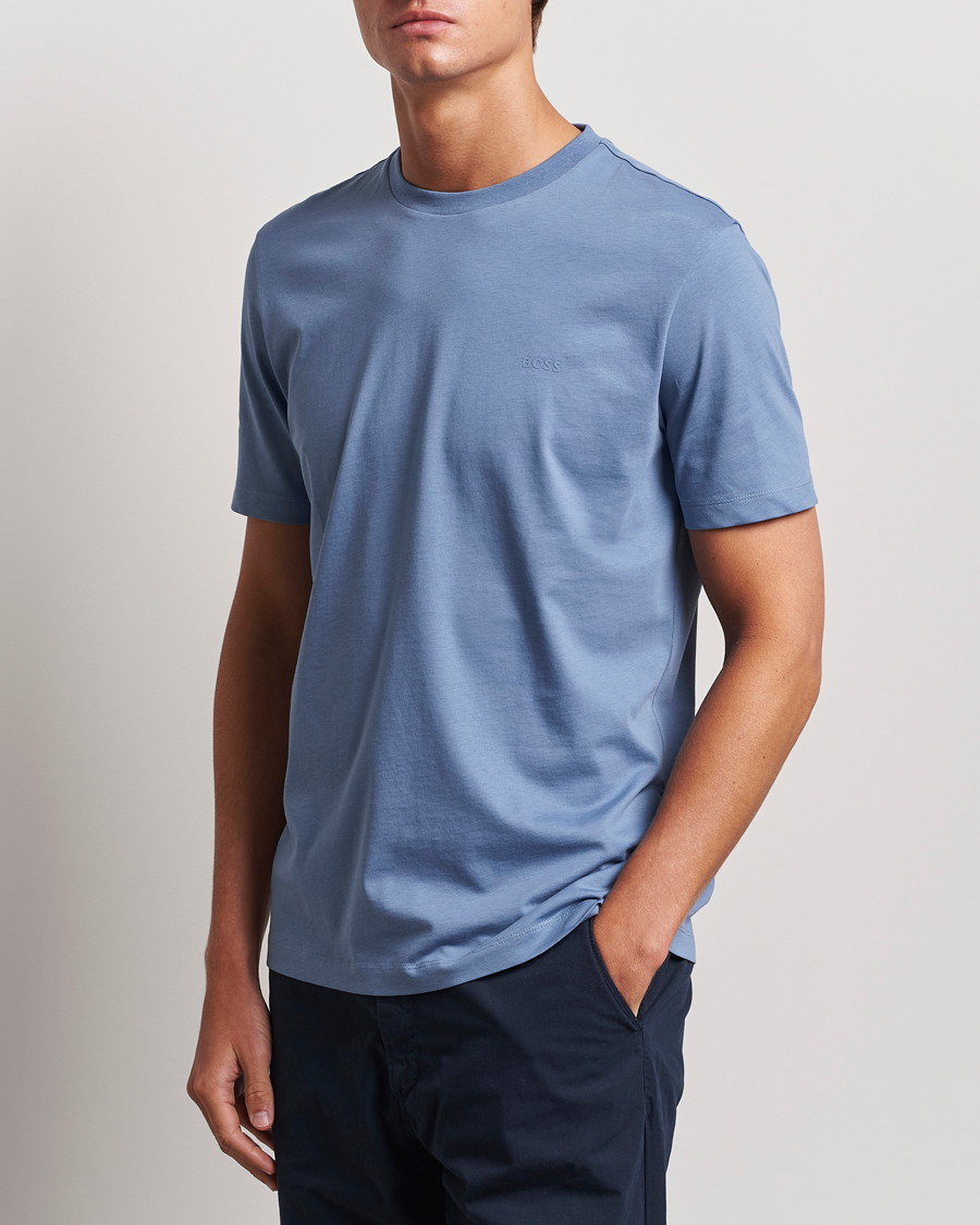 Heren | T-shirts | BOSS BLACK | Thompson T-Shirt Open Blue