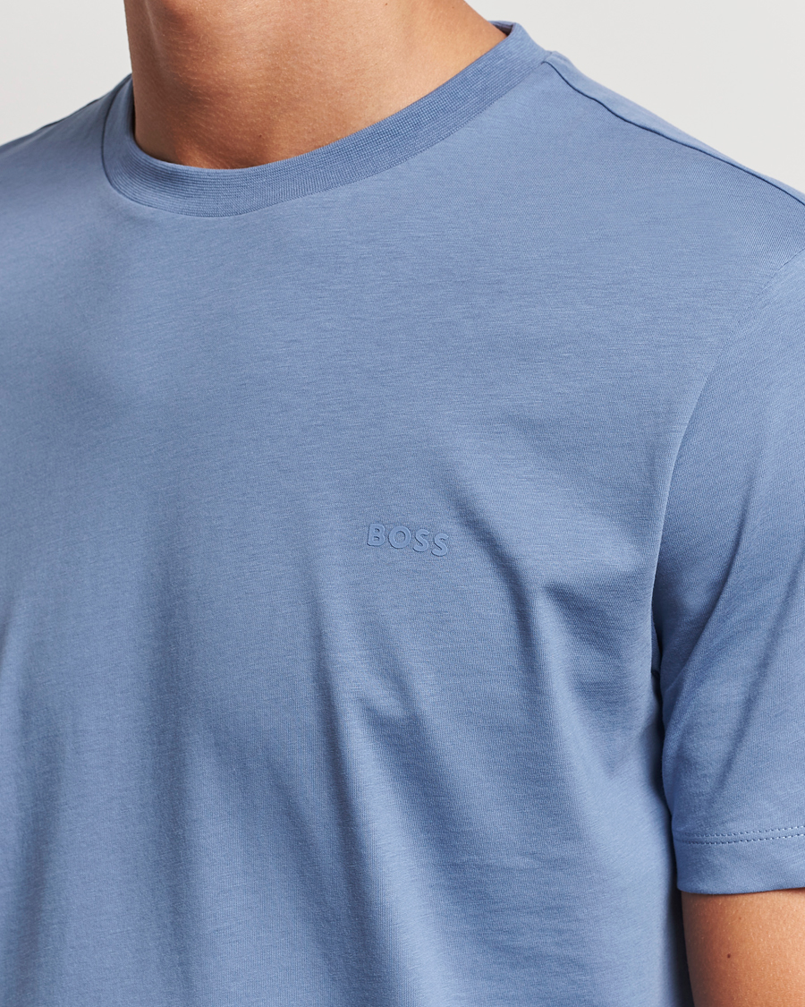 Heren | T-shirts | BOSS BLACK | Thompson T-Shirt Open Blue