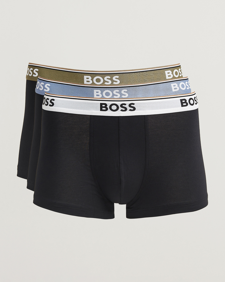 Heren | Ondergoed | BOSS BLACK | 3-Pack Trunk Black White