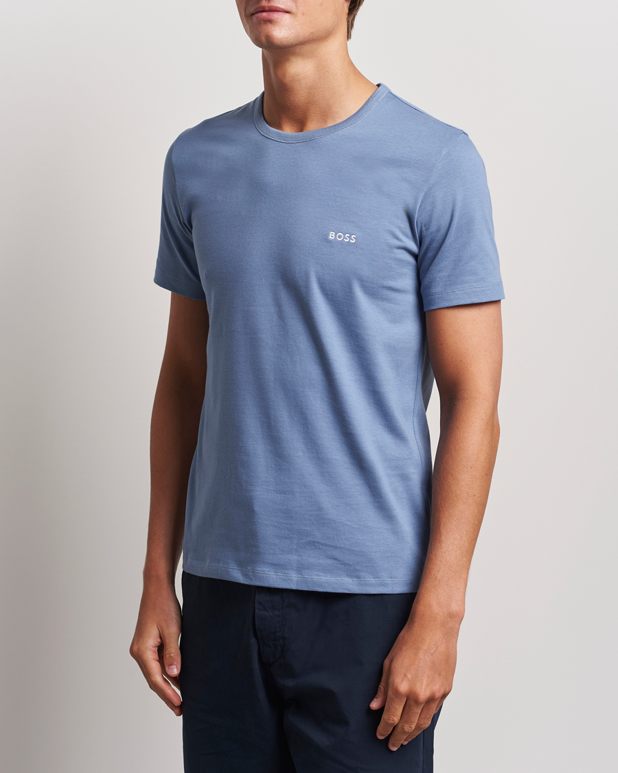 Heren | T-shirts | BOSS BLACK | 3-Pack Crew Neck T-Shirt Green/Black/Blue