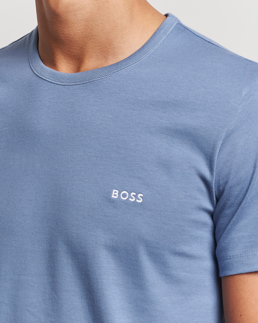 Heren | T-shirts | BOSS BLACK | 3-Pack Crew Neck T-Shirt Green/Black/Blue