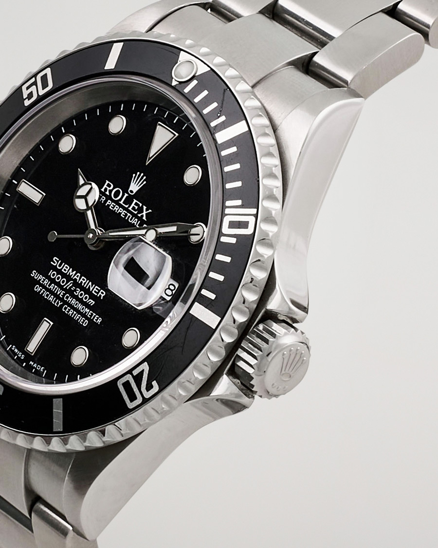 Heren | Rolex Pre-Owned Submariner 16610 Silver | Rolex Pre-Owned | Submariner 16610 Silver