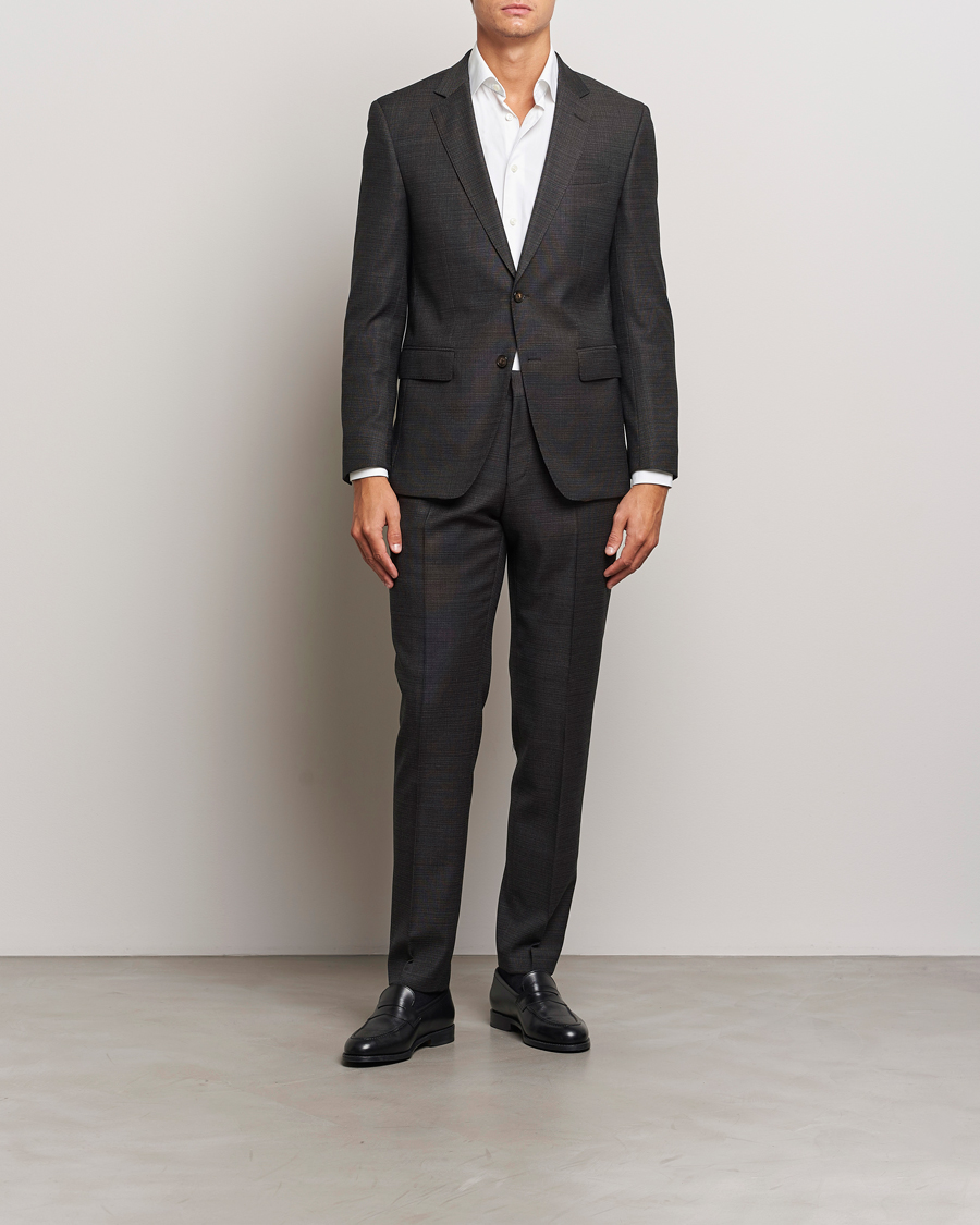 Heren | BOSS BLACK Huge Wool Suit Open Green | BOSS BLACK | Huge Wool Suit Open Green