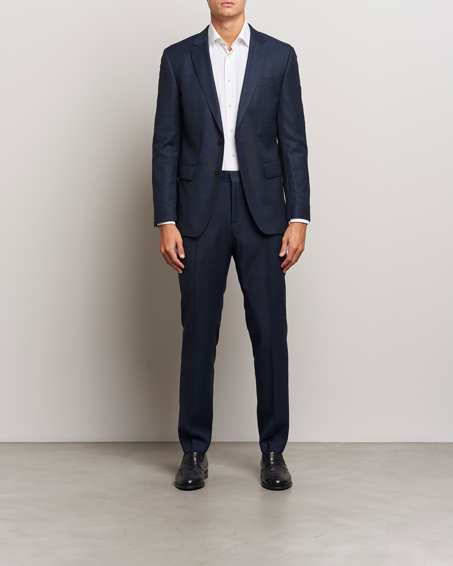 Heren | BOSS BLACK Huge Wool Suit Open Blue | BOSS BLACK | Huge Wool Suit Open Blue