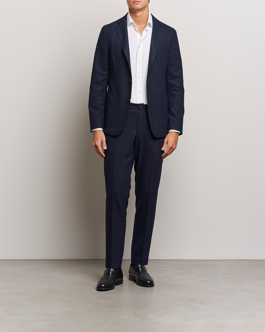Heren | Blazers | BOSS BLACK | Hanry Wool Tech Blazer Dark Blue