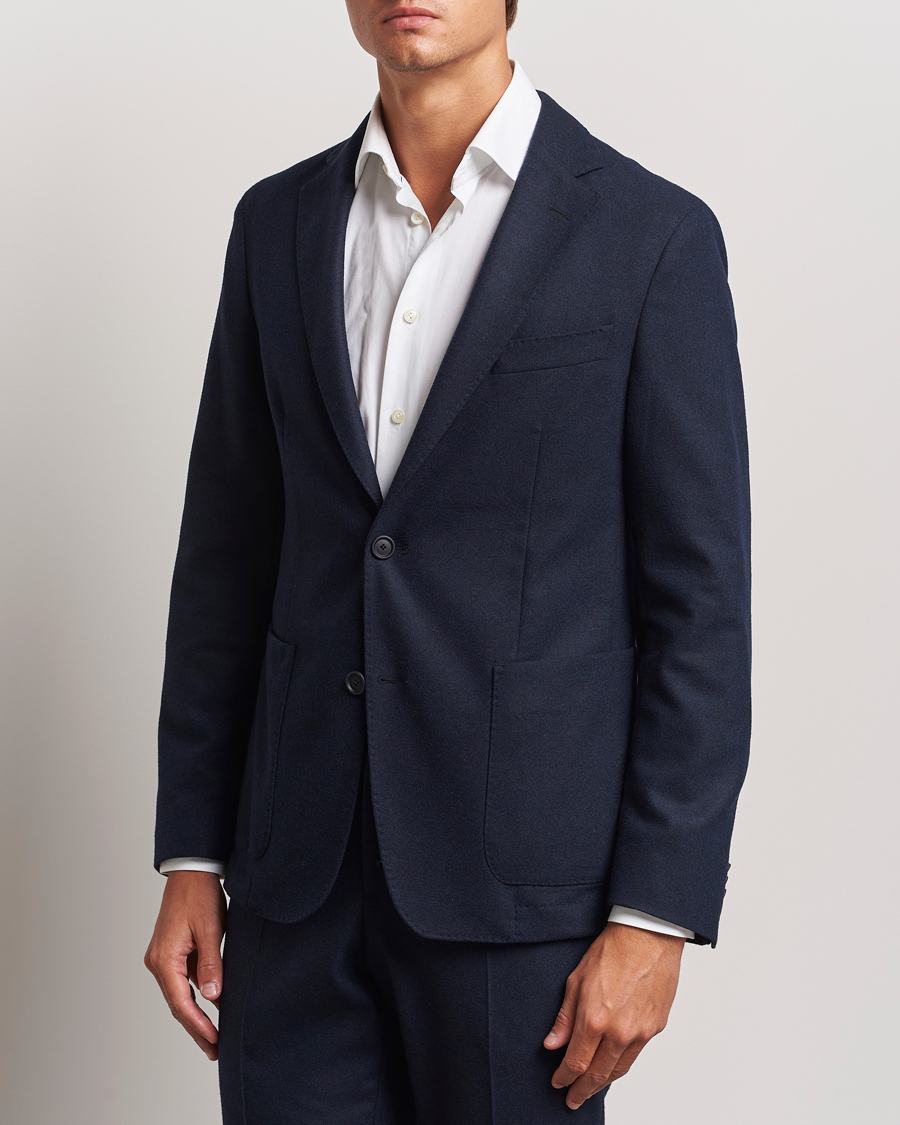 Heren | Blazers | BOSS BLACK | Hanry Wool Tech Blazer Dark Blue