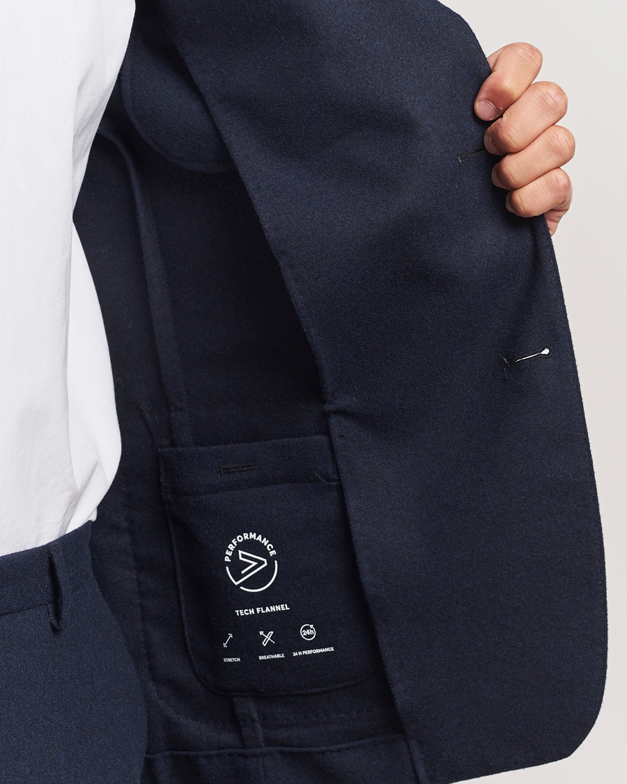 Heren | Blazers | BOSS BLACK | Hanry Wool Tech Blazer Dark Blue