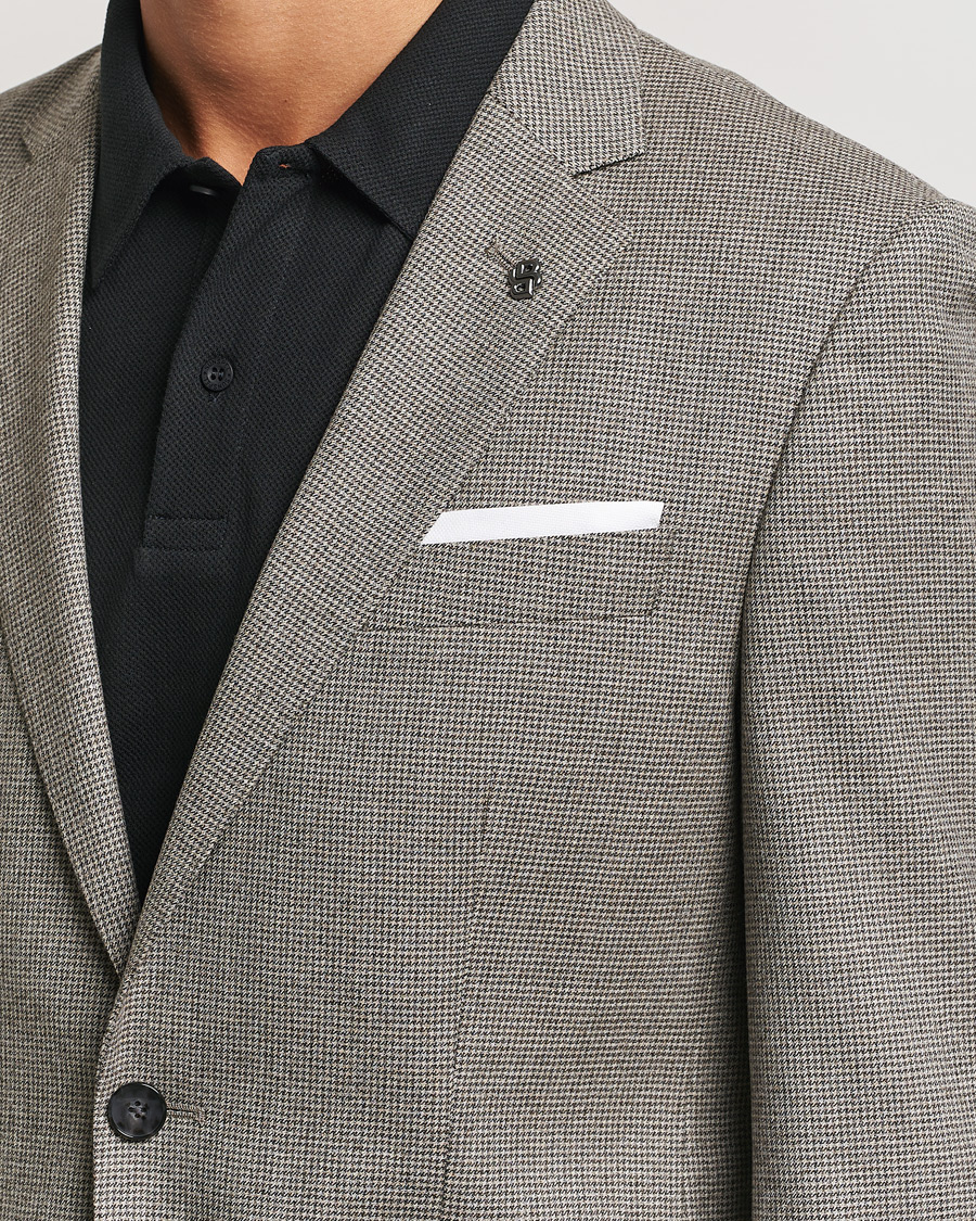 Heren | Blazers | BOSS BLACK | Hutson Wool Dogtooth Blazer Open White