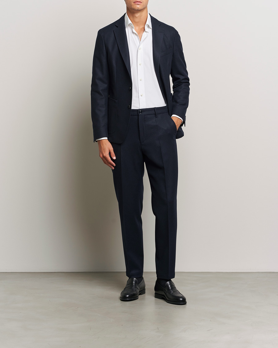 Heren | Blazers | BOSS BLACK | Hanry Wool Patch Pocket Blazer Dark Blue
