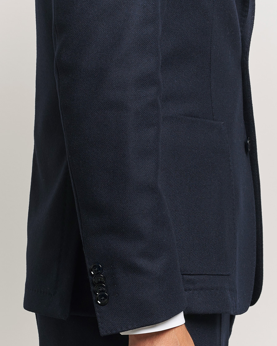 Heren | Blazers | BOSS BLACK | Hanry Wool Patch Pocket Blazer Dark Blue