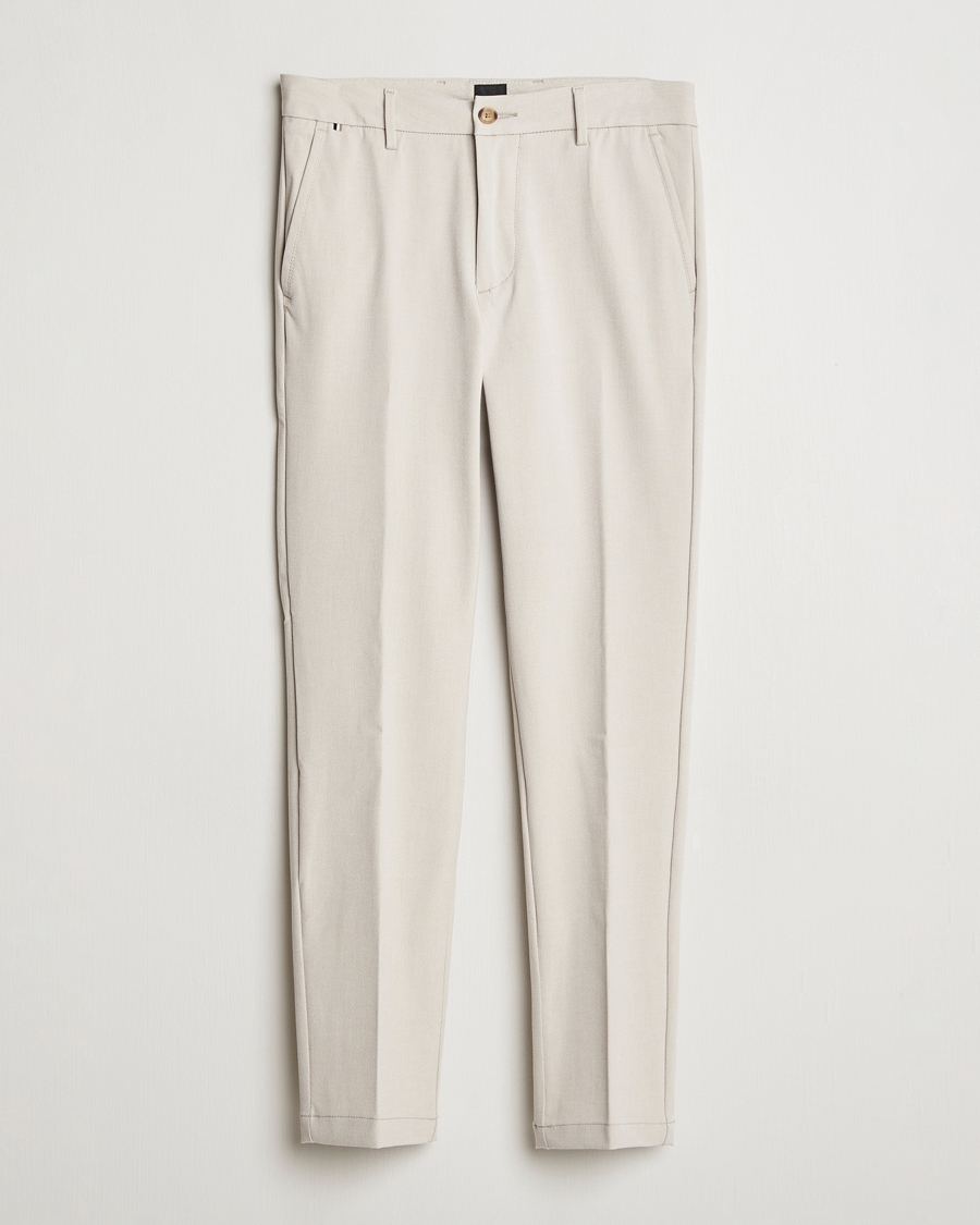 Heren | Broeken | BOSS BLACK | Kaiton Structured Chinos Light Beige