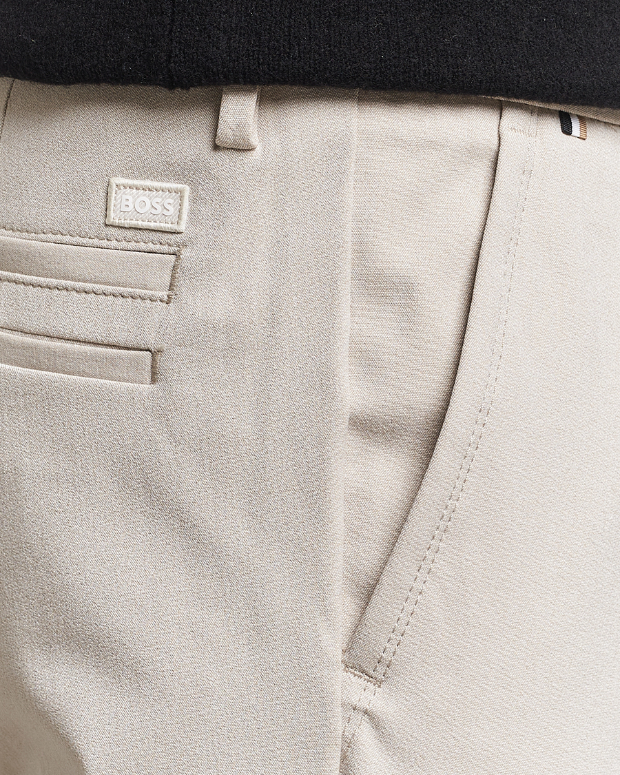 Heren | Broeken | BOSS BLACK | Kaiton Structured Chinos Light Beige