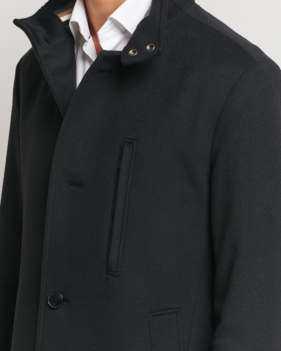 Heren | Jassen | BOSS BLACK | Hyde Stand Up Collar Coat Black
