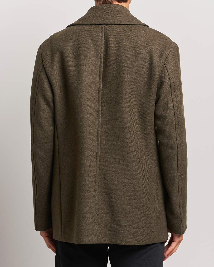 Heren | Jassen | BOSS BLACK | Clay Wool Peacoat Open Green