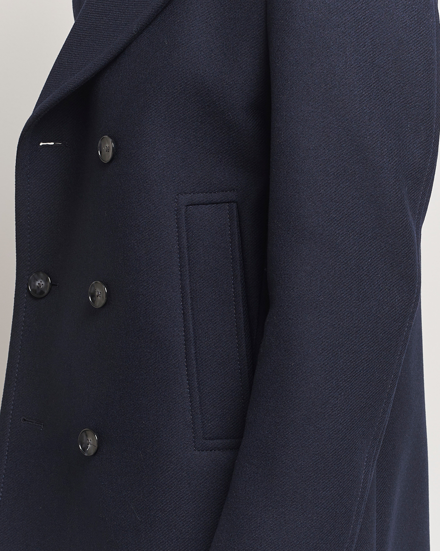 Heren | Jassen | BOSS BLACK | Clay Wool Peacoat Dark Blue