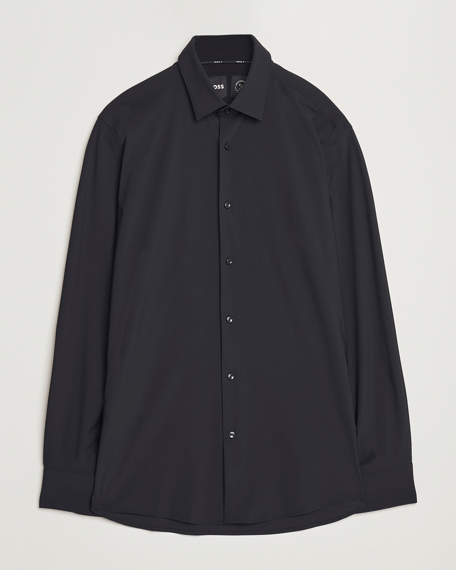 Heren | Overhemden | BOSS BLACK | Hank 4-Way Stretch Shirt Black