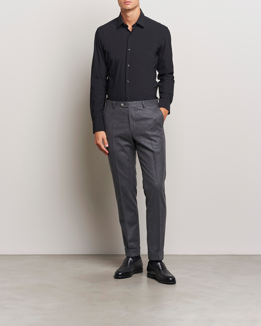 Heren | Overhemden | BOSS BLACK | Hank 4-Way Stretch Shirt Black