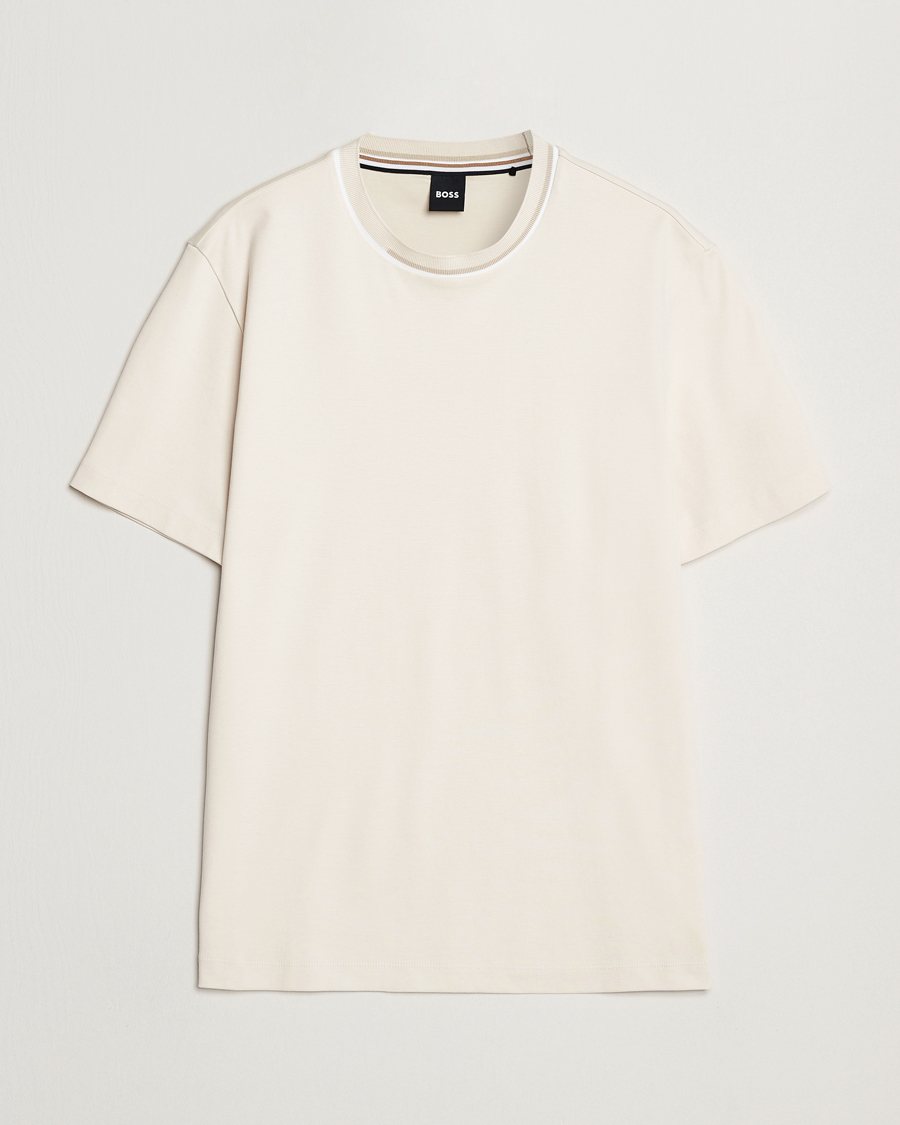 Heren | T-shirts | BOSS BLACK | Thompson Crew Neck T-Shirt Open White