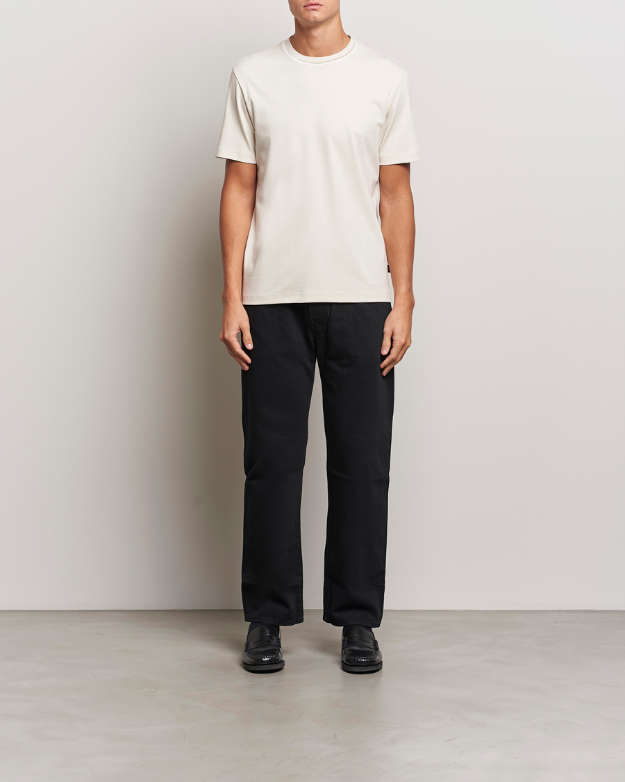 Heren | T-shirts | BOSS BLACK | Thompson Crew Neck T-Shirt Open White