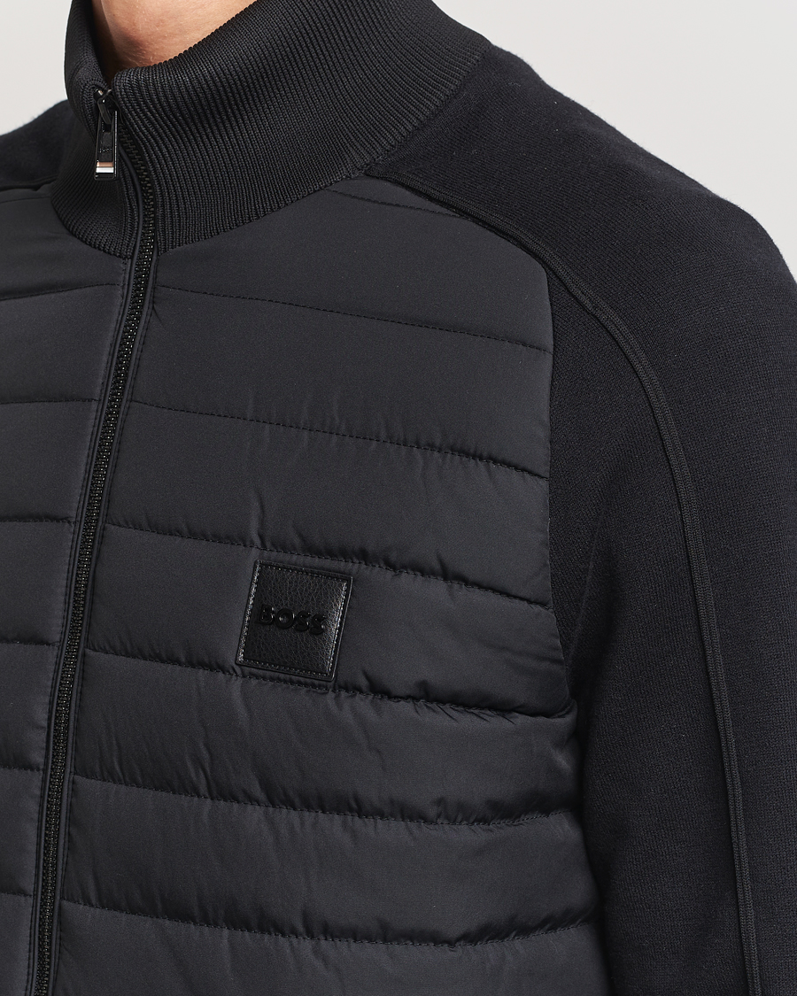 Heren | Jassen | BOSS BLACK | Esfero Hybrid Full Zip Black