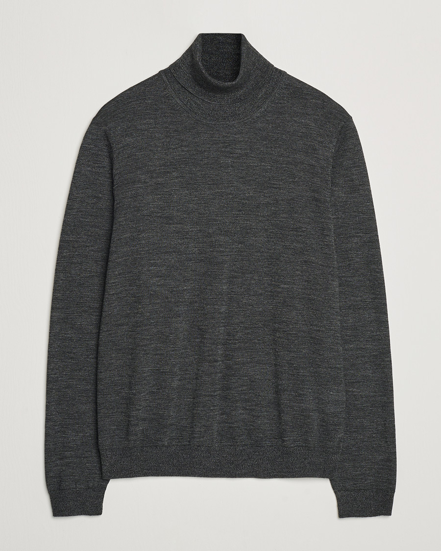 Heren | Truien | BOSS BLACK | Musso Merino Knitted Polo Black