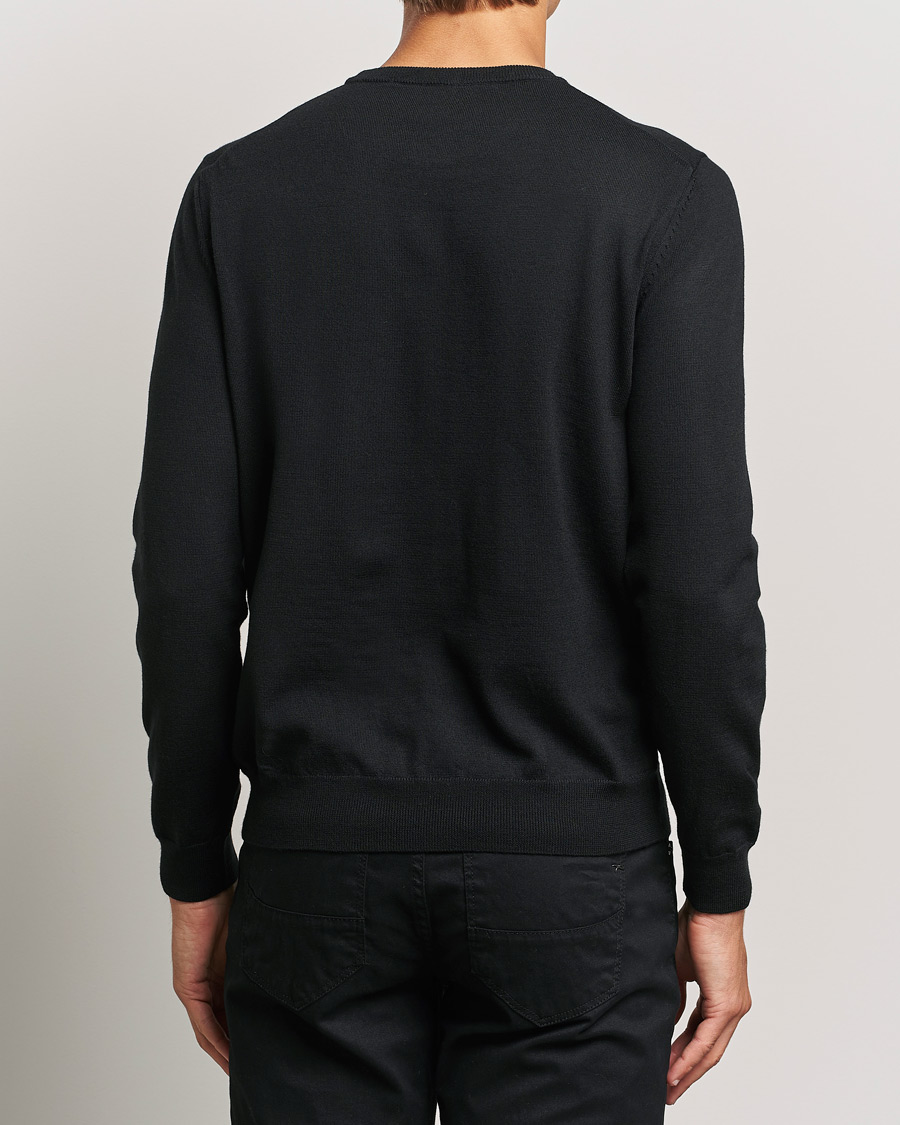 Heren | Truien | BOSS BLACK | Botto Merino Knitted Pullover Black