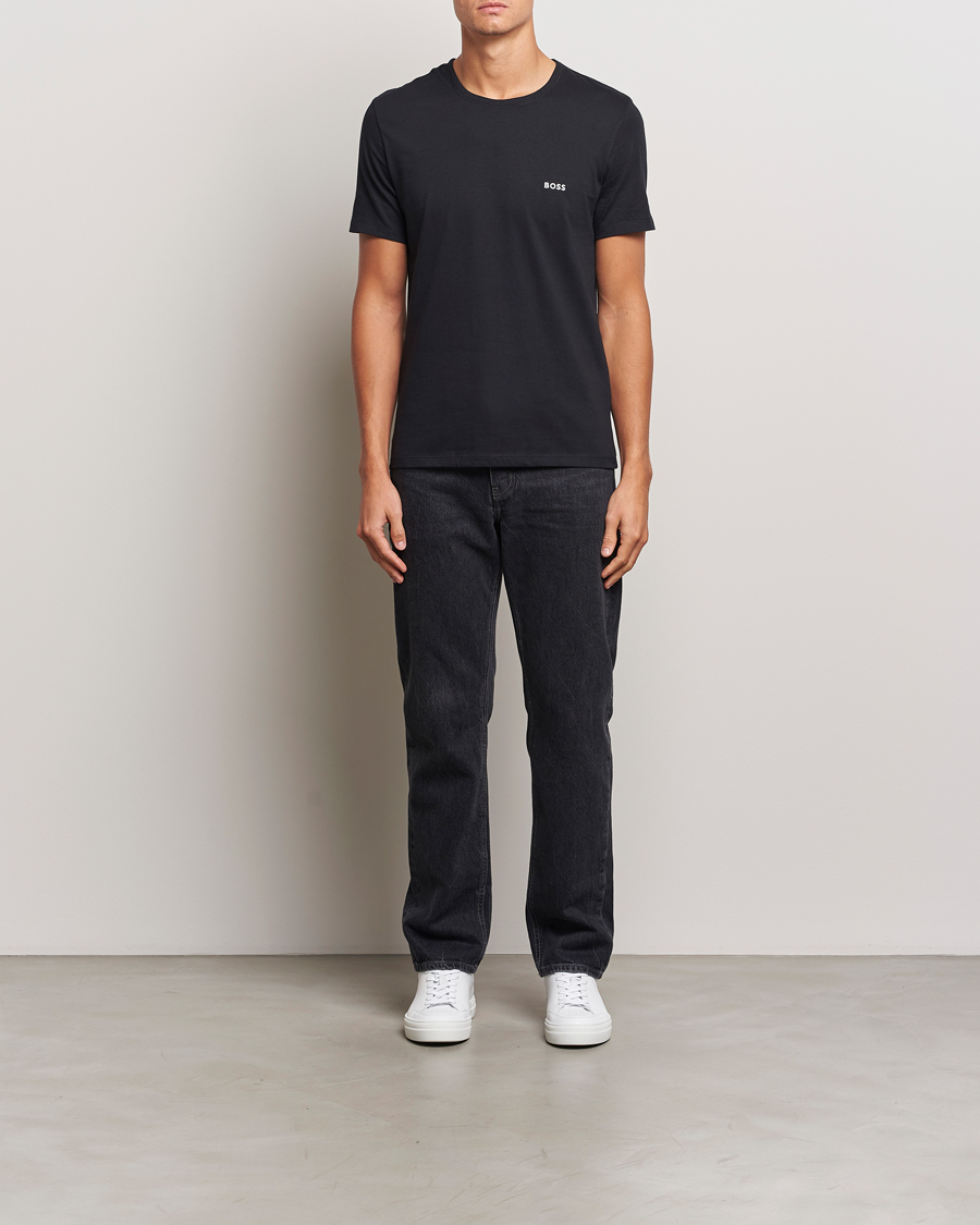 Heren | T-shirts | BOSS BLACK | 3-Pack Crew Neck T-Shirt Black/Navy/Green