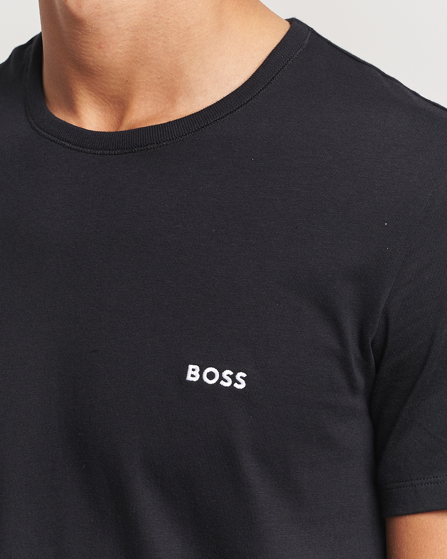 Heren | T-shirts | BOSS BLACK | 3-Pack Crew Neck T-Shirt Black/Navy/Green