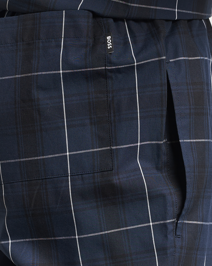 Heren | BOSS BLACK Urban Checked Pyjama Set Dark Blue | BOSS BLACK | Urban Checked Pyjama Set Dark Blue