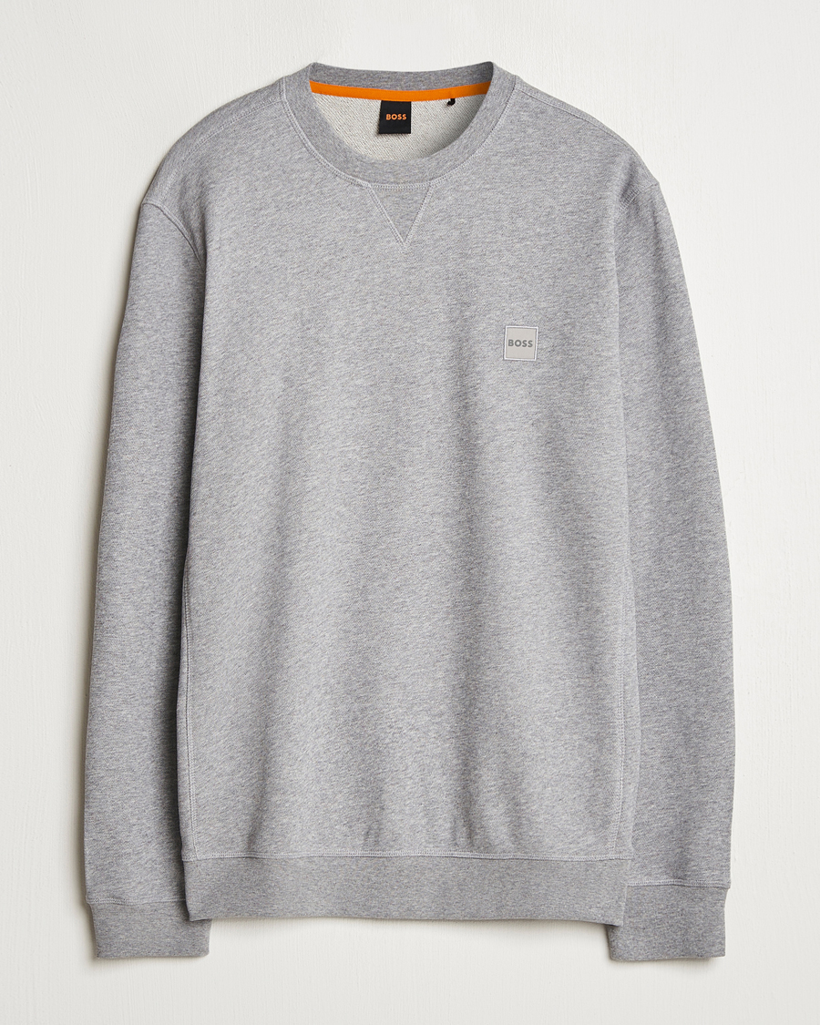 Heren | Truien | BOSS ORANGE | Westart Logo Sweatshirt Light Grey