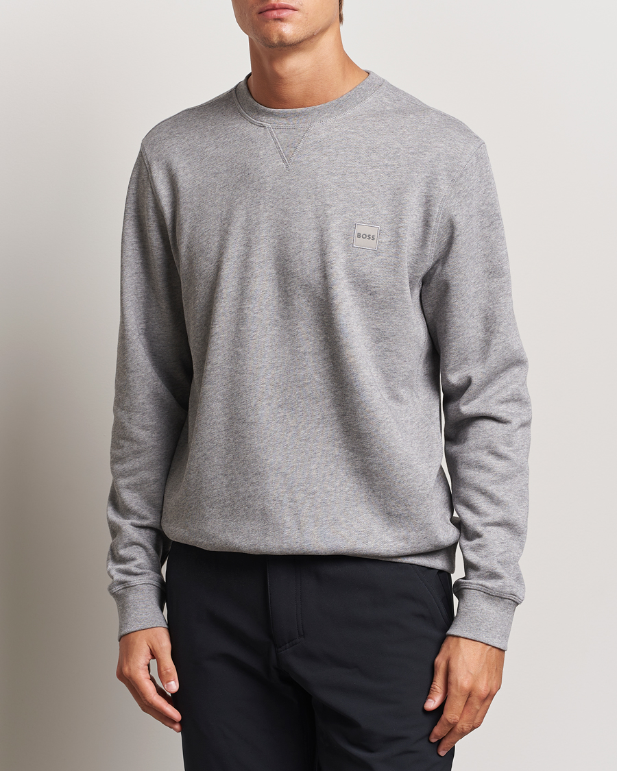 Heren | Truien | BOSS ORANGE | Westart Logo Sweatshirt Light Grey