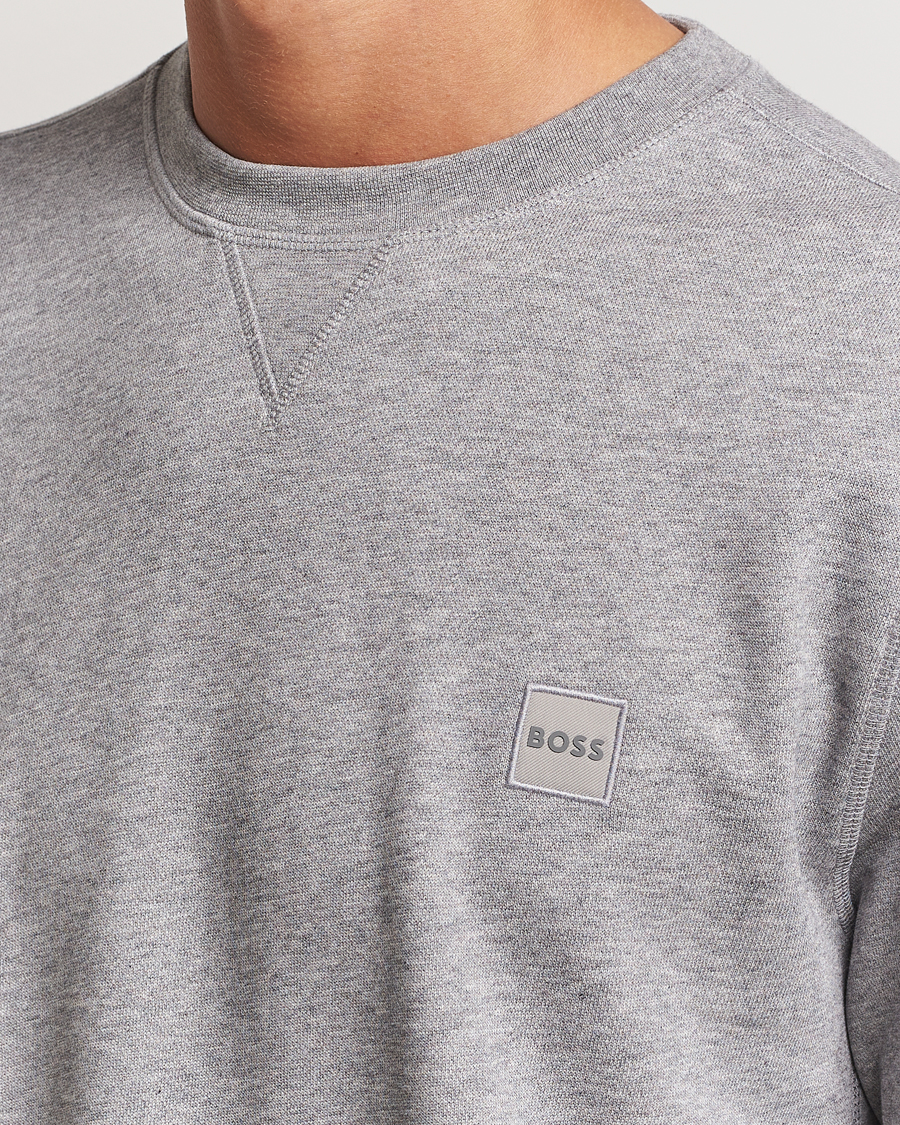 Heren | Truien | BOSS ORANGE | Westart Logo Sweatshirt Light Grey