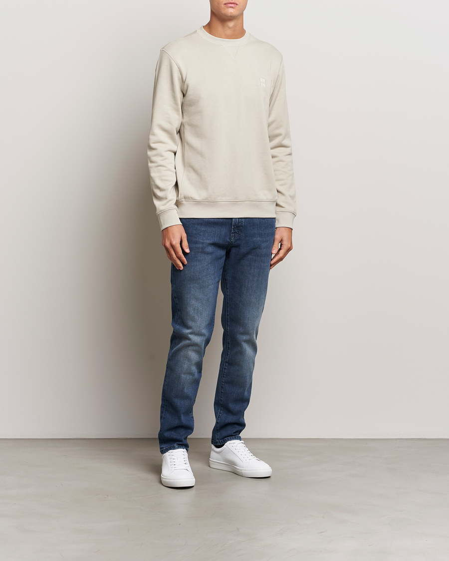 Heren | Truien | BOSS ORANGE | Westart Logo Sweatshirt Light Beige