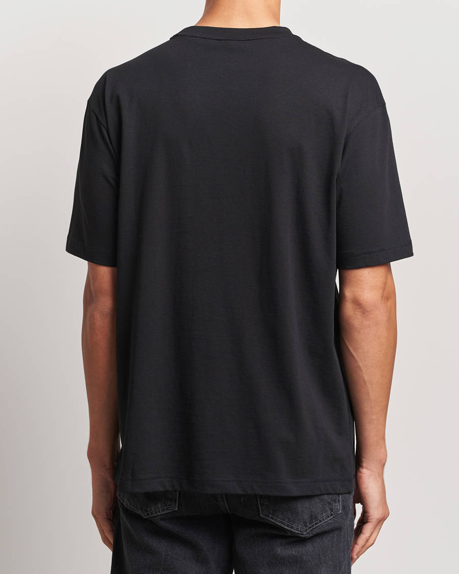 Heren | T-shirts | BOSS ORANGE | Printed Crew Neck T-Shirt Black