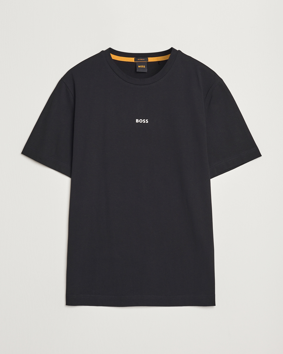 Heren | T-shirts | BOSS ORANGE | Tchup Logo Crew Neck T-Shirt Black