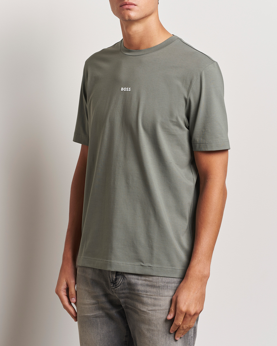 Heren | T-shirts | BOSS ORANGE | Tchup Logo Crew Neck T-Shirt Open Grey