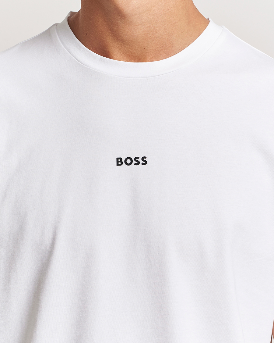 Heren | T-shirts | BOSS ORANGE | Tchup Logo Crew Neck T-Shirt White