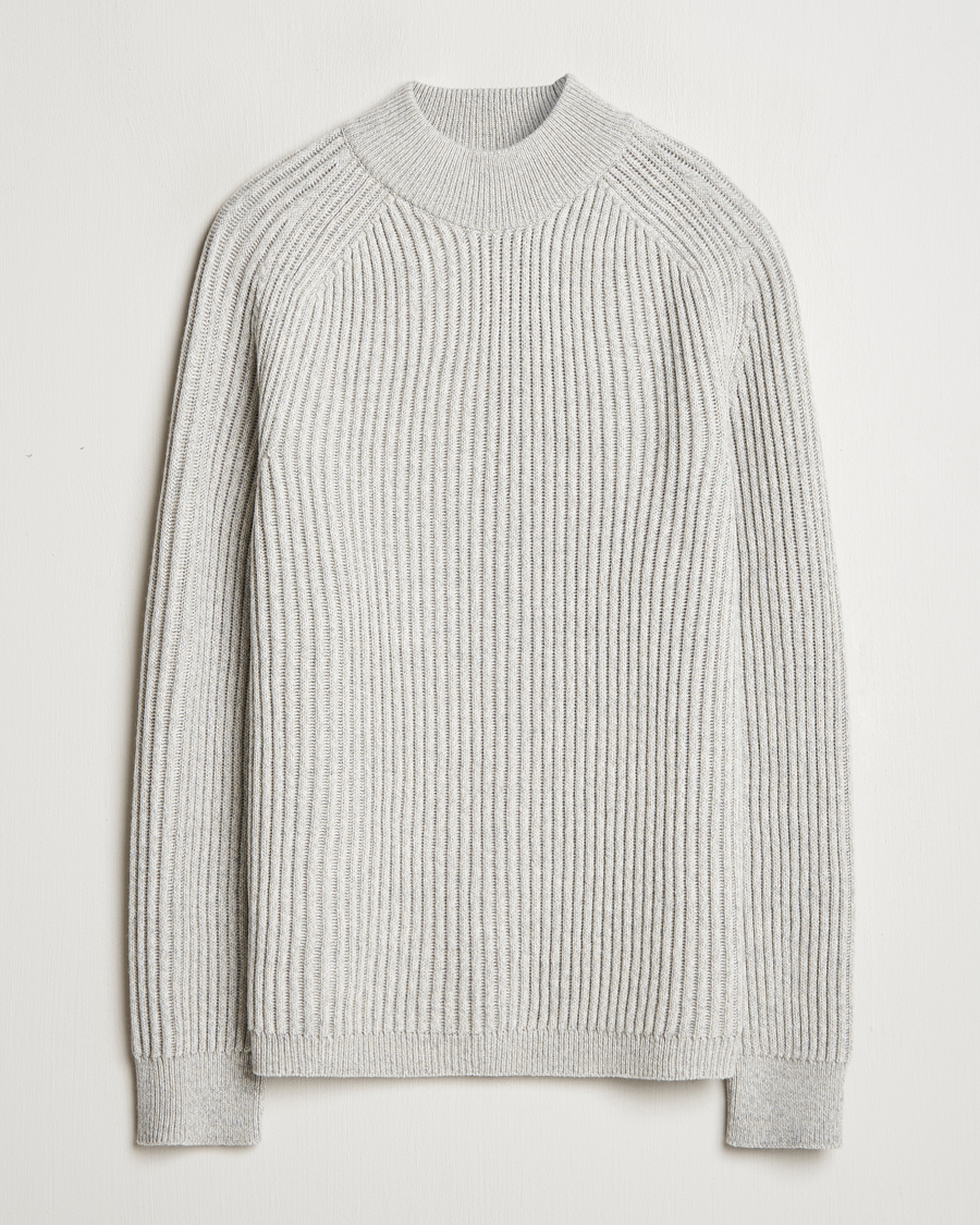 Heren | Truien | BOSS ORANGE | Kearth Rib Knitted Polo Light Beige