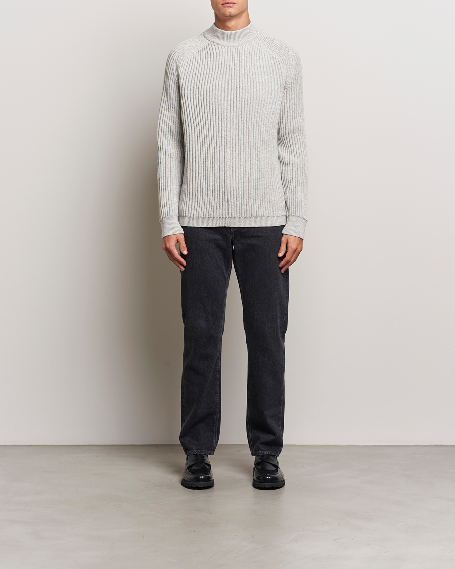 Heren | Truien | BOSS ORANGE | Kearth Rib Knitted Polo Light Beige