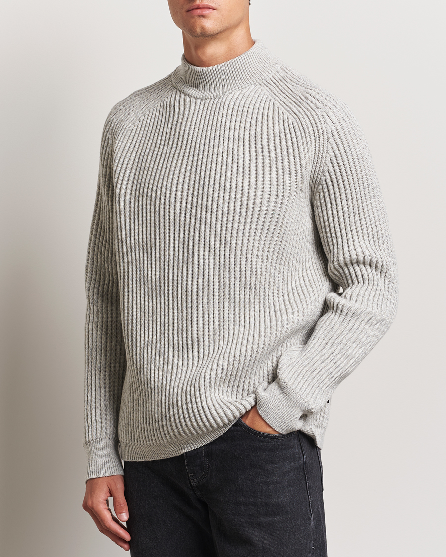 Heren | Truien | BOSS ORANGE | Kearth Rib Knitted Polo Light Beige