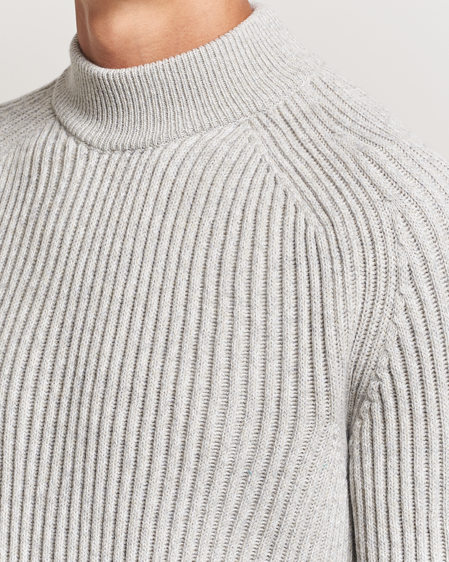 Heren | Truien | BOSS ORANGE | Kearth Rib Knitted Polo Light Beige