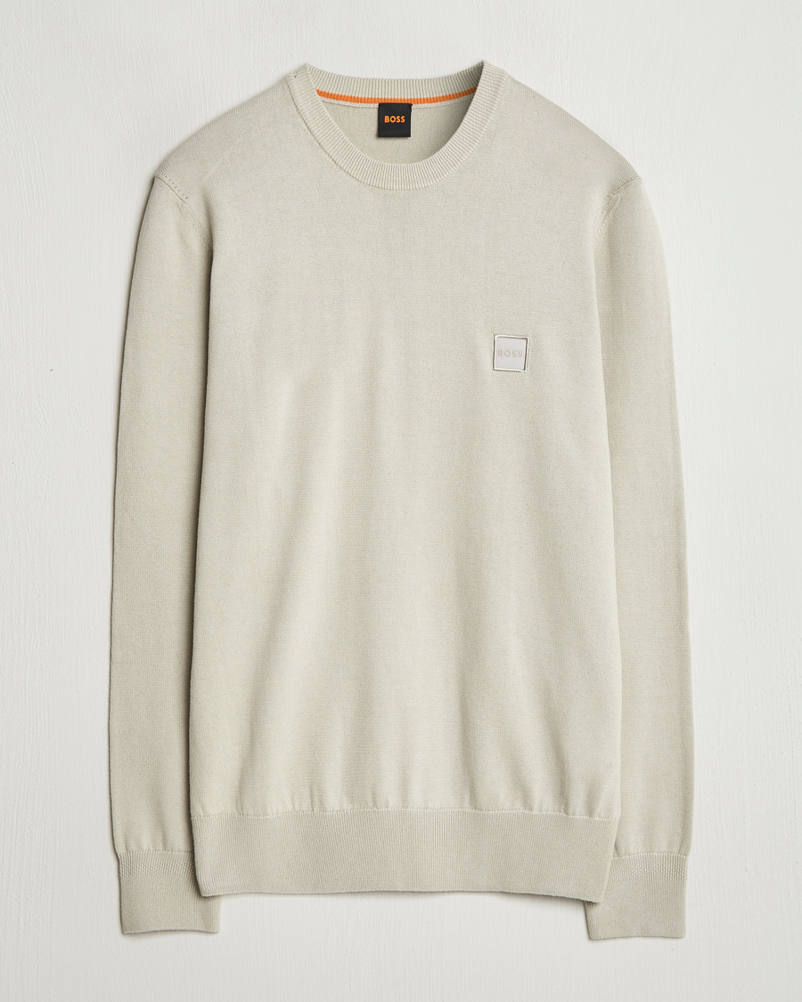 Heren | Truien | BOSS ORANGE | Kanovano Knitted Sweater Light Beige