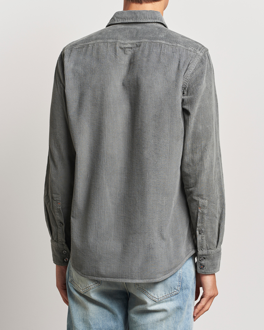 Heren | Overhemden | BOSS ORANGE | Relegant Corduroy Shirt Open Grey