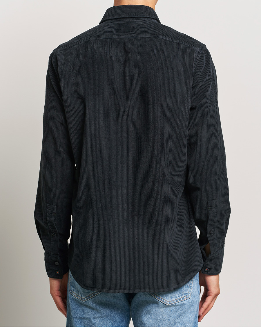 Heren | Overhemden | BOSS ORANGE | Relegant Corduroy Shirt Dark Blue