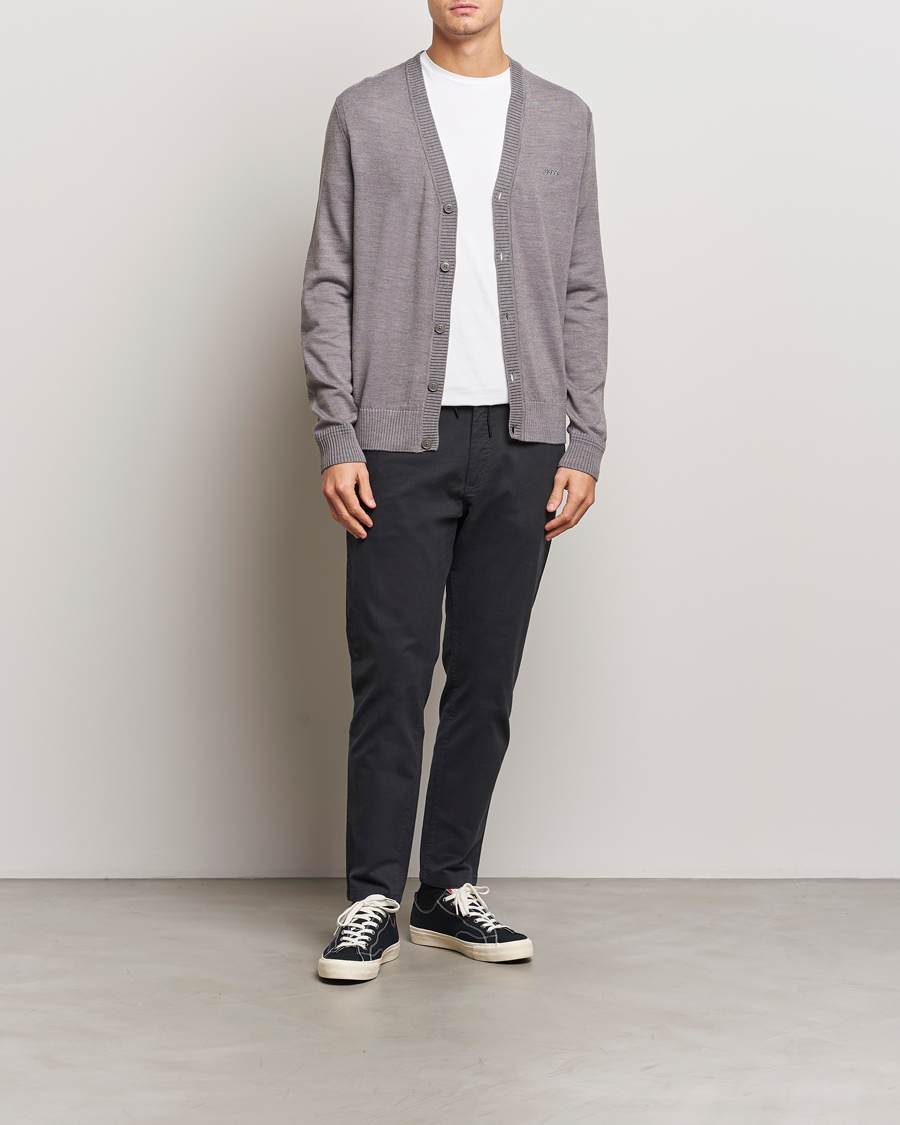 Heren | Broeken | BOSS ORANGE | Tapered Drawstring Trousers Black