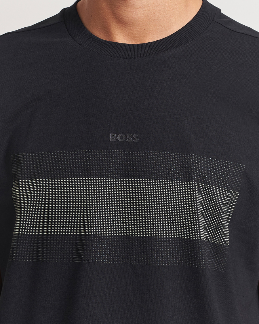 Heren | T-shirts | BOSS GREEN | Graphic Crew Neck T-Shirt Black