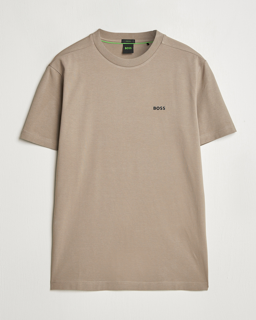 Heren | T-shirts | BOSS GREEN | Logo Crew Neck T-Shirt Light Green
