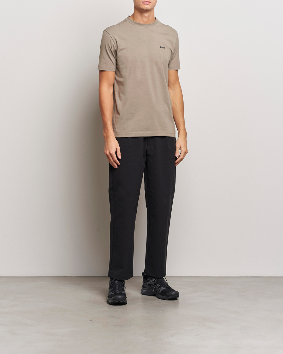 Heren | T-shirts | BOSS GREEN | Logo Crew Neck T-Shirt Light Green