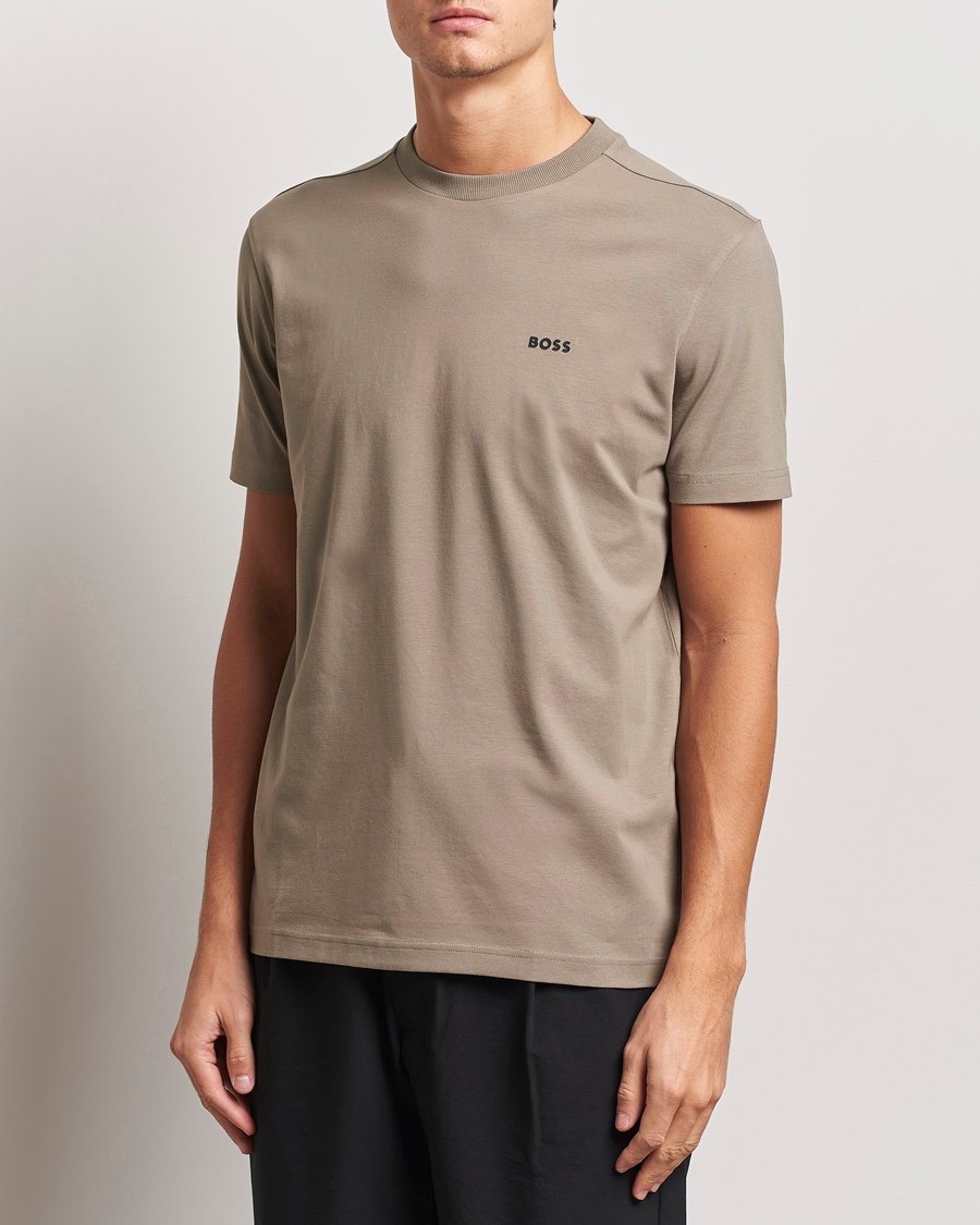 Heren | T-shirts | BOSS GREEN | Logo Crew Neck T-Shirt Light Green