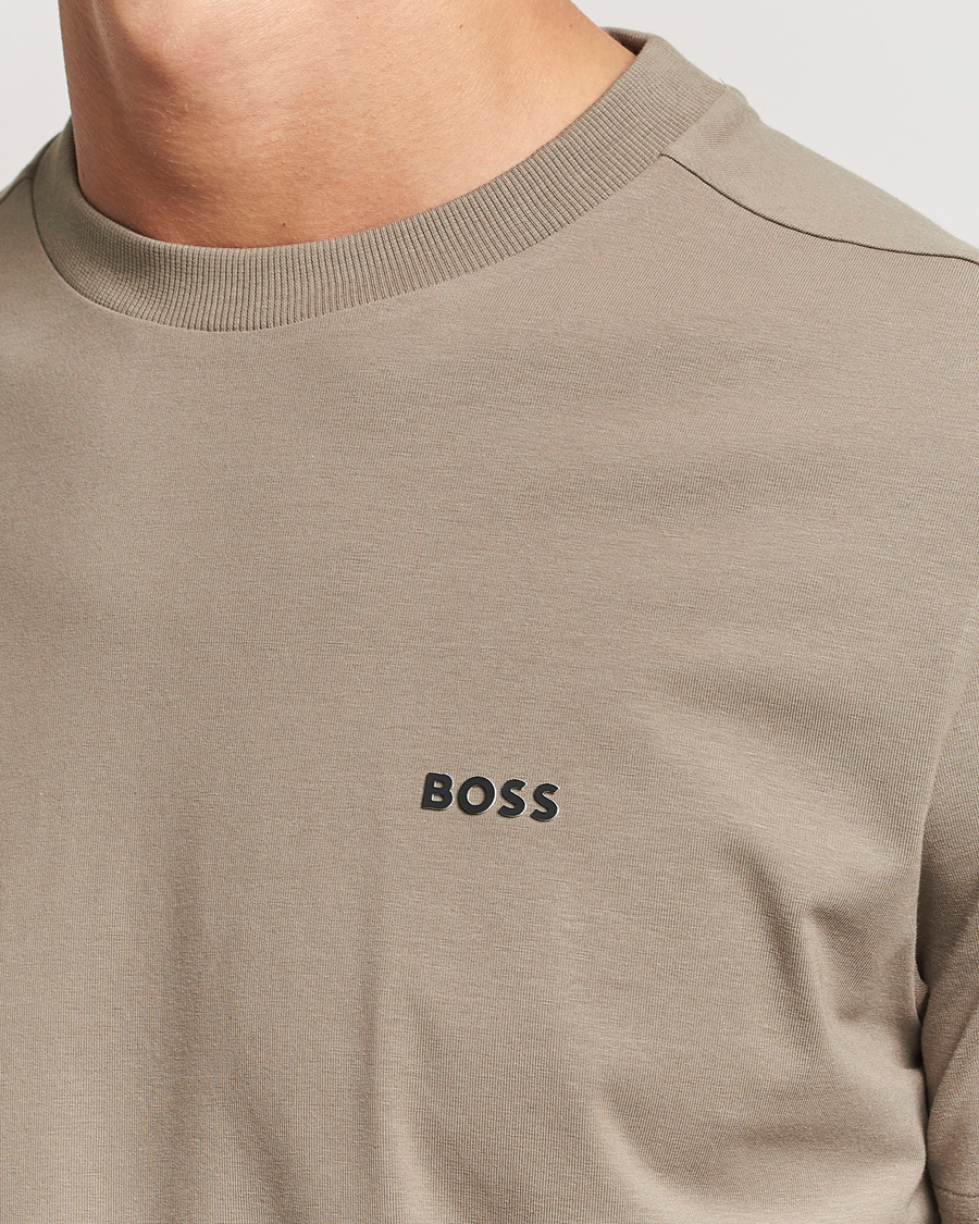 Heren | T-shirts | BOSS GREEN | Logo Crew Neck T-Shirt Light Green